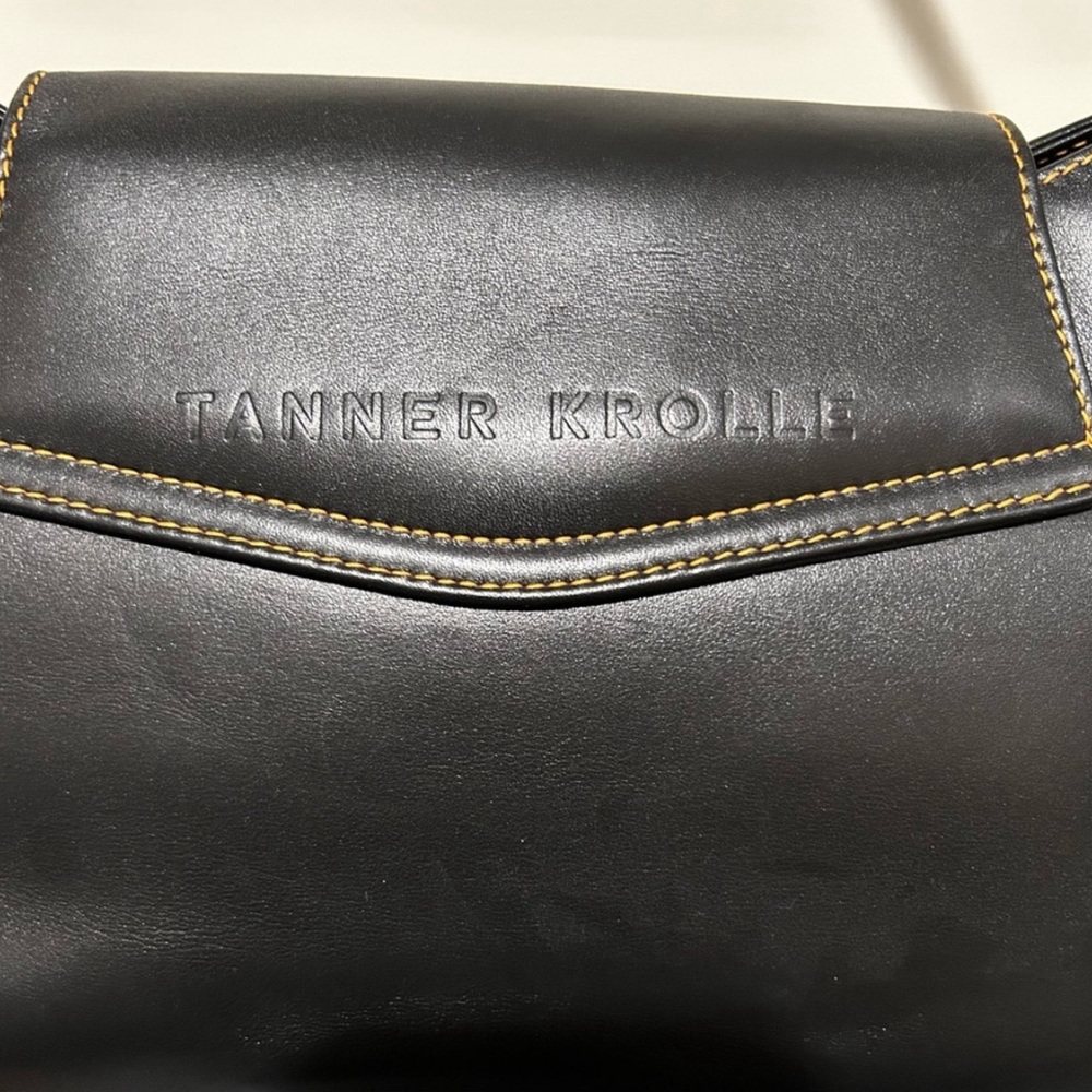 Vintage Y2K Gorgeous 2005 Tanner Krolle Cutter Leather Bag Silver Metal Hardware - Picture 11 of 17